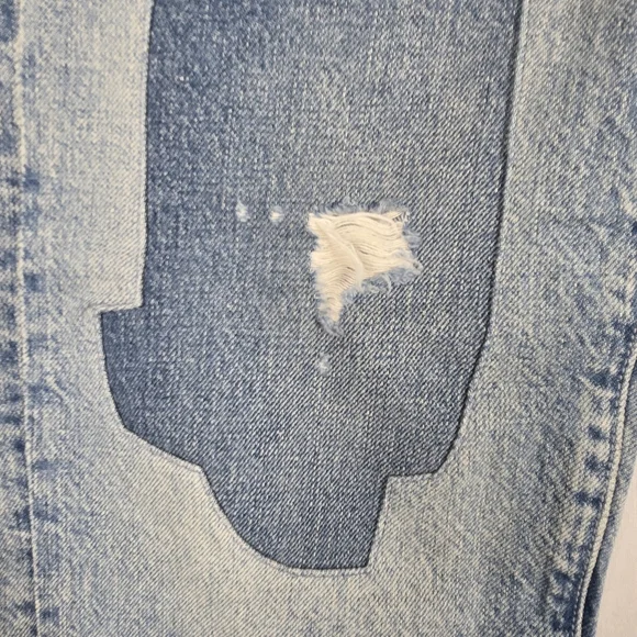 Mother High Waisted Hiker Hover Chew Jean Size 29 High Rise Patches Button Fly - Picture 8 of 16